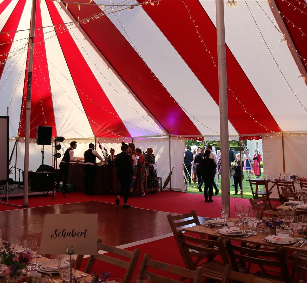 40x60ft Circus tent, white walls